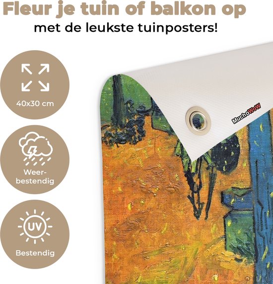 Affiche de jardin Vincent van Gogh 2 - Les Alyscamps - Peinture de Vincent van Gogh affiche de jardin toile en vrac 40x30 cm - Toile de jardin / Toile d'extérieur / Peintures d'extérieur (décoration de jardin)