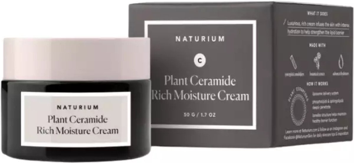 Naturium Plant Ceramide Rich Moisture Cream - Dagcrème - Nachtcrème - Hydraterende créme