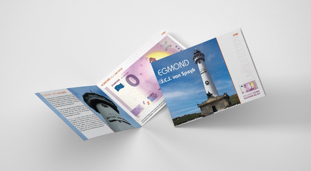 0 Euro biljet Nederland 2023 - Egmond J.C.J. van Speijk LIMITED EDITION