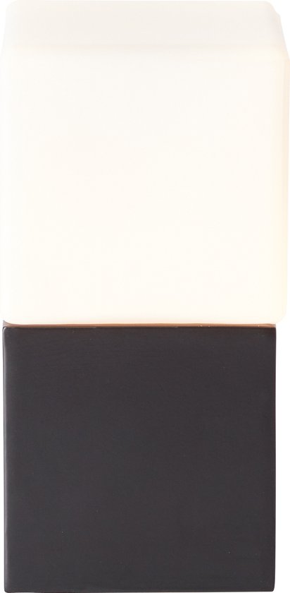 Brilliant Lamp Twisty tafellamp 11cm zwart/wit metaal/zwart kunststof 1x QT14, G9, 33 W