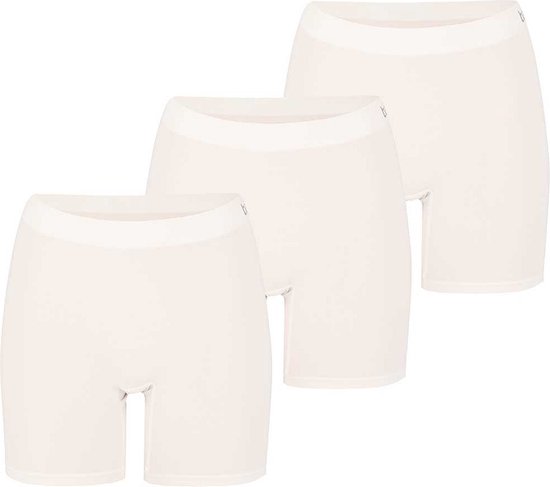 Apollo - Bamboe Short Naadloos - Wit - 3-Pak - Maat XL - Boxershorts dames - Dames ondergoed - Naadloos - Bamboe - Bamboe ondergoed dames