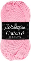 Scheepjes Cotton 8 50g - 649 Roze