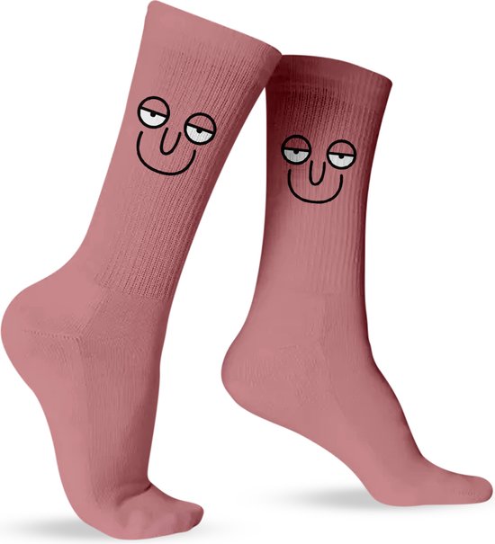 Grappige Cadeaus voor Mannen & Dames - Emoji Sokken Smiley - One Size Sokken - Funny Huissokken - Happy Socks Verjaardag, Sinterklaas, Kerst - Geschenk Heren, Vrouwen, Vader, Papa, Moeder, Mama, Vriendin, Zus, Oma, Opa