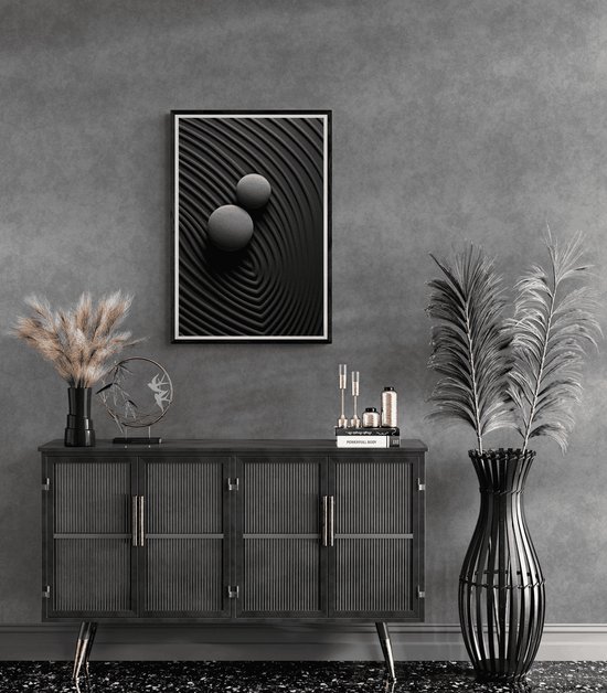 Affiche Pierres | Feng shui Poster | Esthétique Affiche | Affiche Nature | Affiches de Yoga | 61x91cm | Décoration murale | Affiche murale | CW | Décoration de chambre esthétique | Convient pour l'encadrement