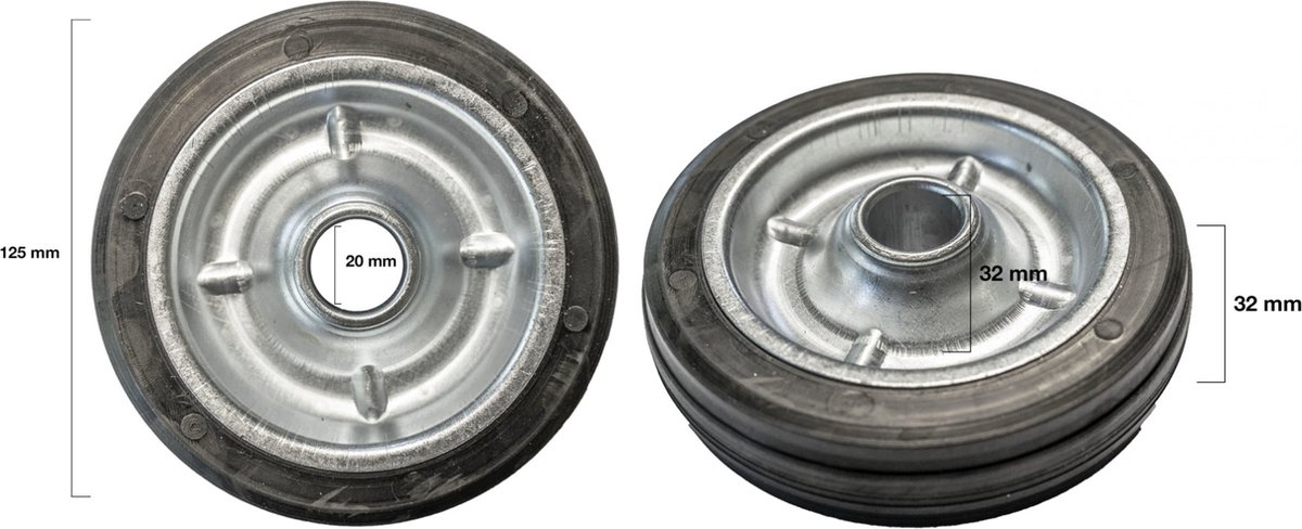 ORIT - Wiel voor SS/TS/SL/MFK - Wielbreedte 3,2 cm - Asgat 2 cm