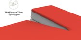 Jersey Stretch Splittopper Hoeslaken - Rood Maat: 160×200 met 15cm hoek