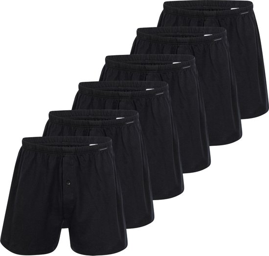 Schiesser Heren boxershort 6 pack Singel-Jersey