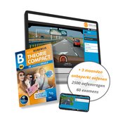 Auto Theorieboek Rijbewijs B 2024-2025 Compact - 3 Maanden Onbeperkt Oefenen - 2500 Oefenvragen en 60 Examens - VekaBest