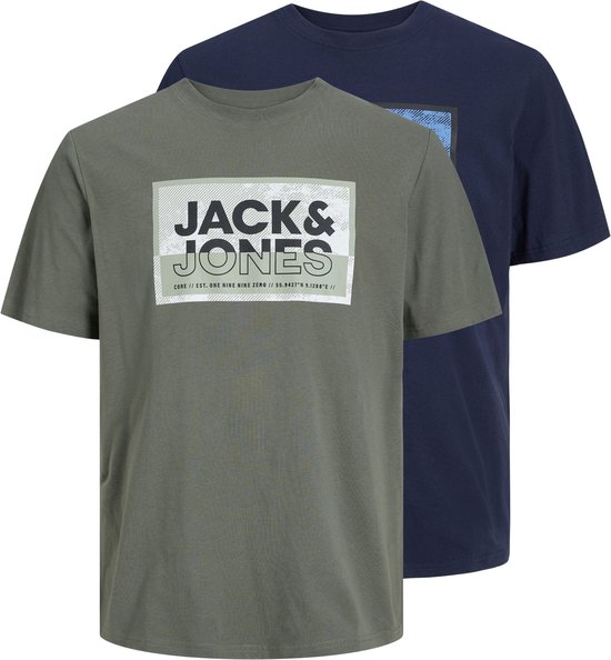 JACK&JONES JUNIOR JCOLOGAN TEE SS CREW SS24 2PK MP MNI Jongens T-shirt - Maat 98