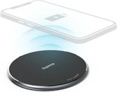 Hama 10W Draadloze oplader - QI Oplaadpad geschikt voor Smartphones o.a. iPhone - Snellader- Wireless Charging - Beveiliging en LED-functie - Zwart