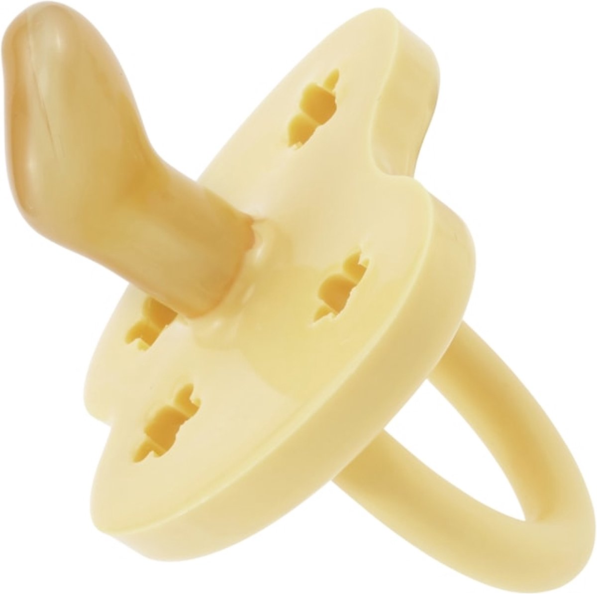 Goedkoopste HEVEA - Fopspeen - Orthondontisch - Banana -3-36 mnd - 100 natuurrubber