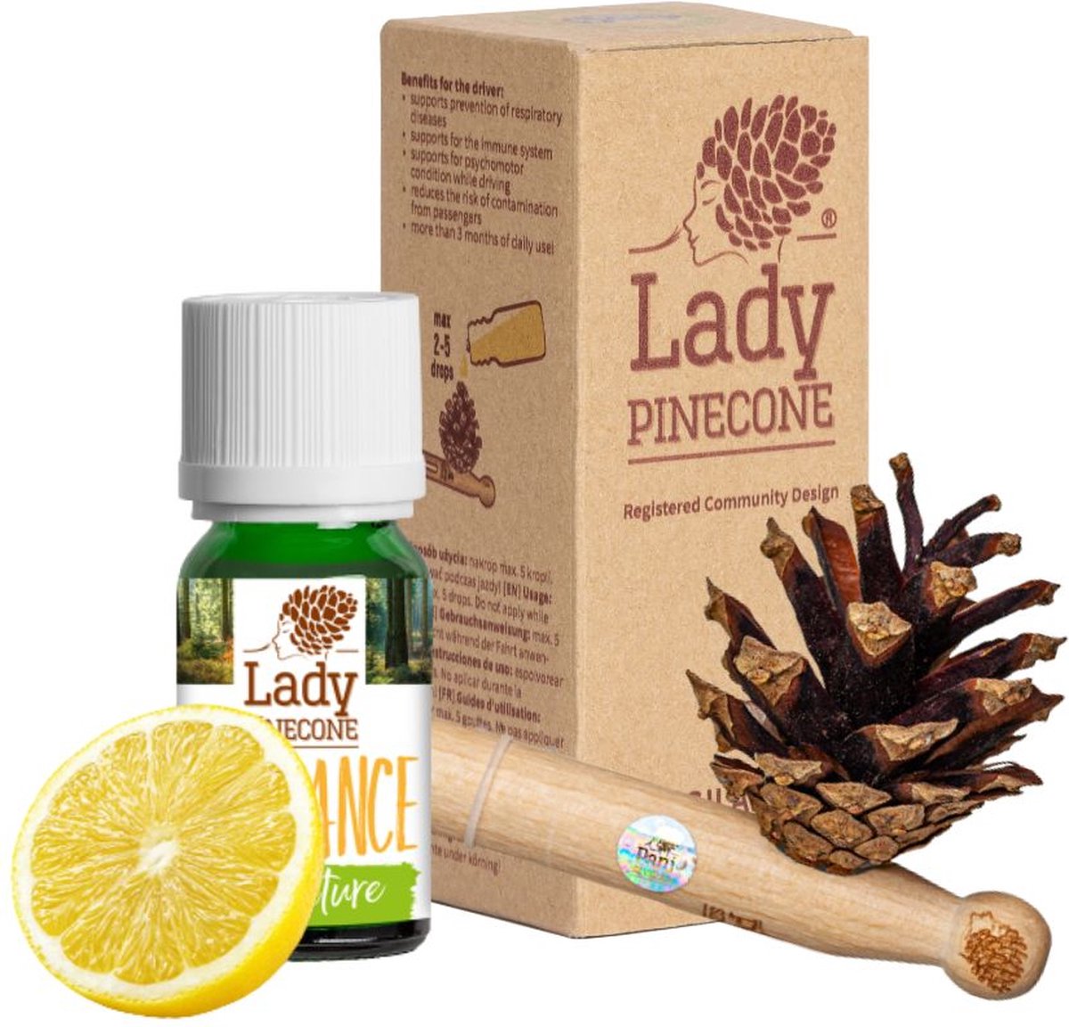 Goedkoopste Etherische Olie voor Concentratie & Focus - Auto Aromatherapie - 100 Puur en Natuurlijk - 10ml - Verticale Roosters