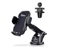 Cavos Telefoonhouder Auto Met Zuignap 3-in-1 - Autohouder Voor Dashboard, Voorruit & Ventilatie - GSM Houder Voor Alle Telefoons - Auto Accessories - 360° Draaibaar Cavos Telefoonhouder Auto Met Zuignap 3-in-1 - Autohouder Voor Dashboard, Voorruit & Ventilatie - GSM Houder Voor Alle Telefoons - Auto Accessories - 360° Draaibaar