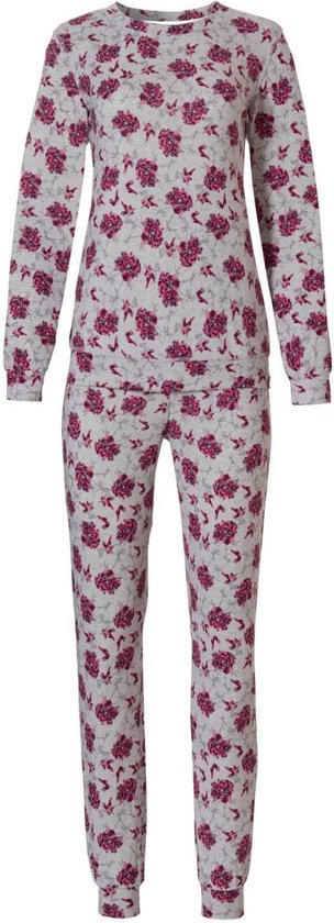 Pastunette Pyjama lange broek - 909 Grey/Pink - maat 46 (46) - Dames Volwassenen - Polyester- 20222-148-2-909-46