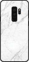 Smartphonica Telefoonhoesje voor Samsung Galaxy S9 Plus met marmer opdruk - TPU backcover case marble design - Wit / Back Cover geschikt voor Samsung Galaxy S9 Plus