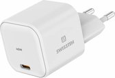 Swissten USB-C Snellader - 45W - GaN technologie - Wit