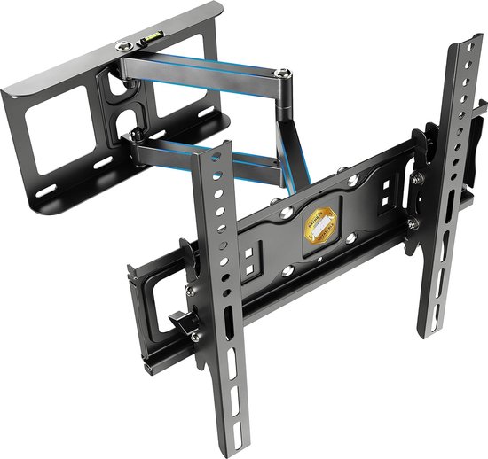 RICOO TV muurbeugel draai- en kantelbaar S5044 Universeel voor 30-55 inch ( tot 40 kg, Max-VESA 400x400) flatscreen TV-beugel uitschuifbaar gebogen LCD OLED-flatscreen