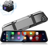 Spiegel Dashcam voor auto - Ultra 4K & 1080P - Voor en Achter Camera - WiFi en GPS - 11 Inch met App - Camerasysteem - Nachtzicht - Parkeerbewaking - met Parkeerhulp - G Sensor - Loop opname - Full HD