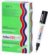 ARTLINE 725 NEAT - Permanent Marker - Doos van 12 stuks - 0,4mm Lijndikte - Zwart