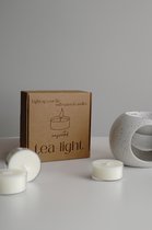 VIOLETSTON candles | 100 % Sojawas | Tea lights | 10 stuks | Handgemaakt in Nederland | Natuurlijke product |Theelichtjes | Eco | Vegan |