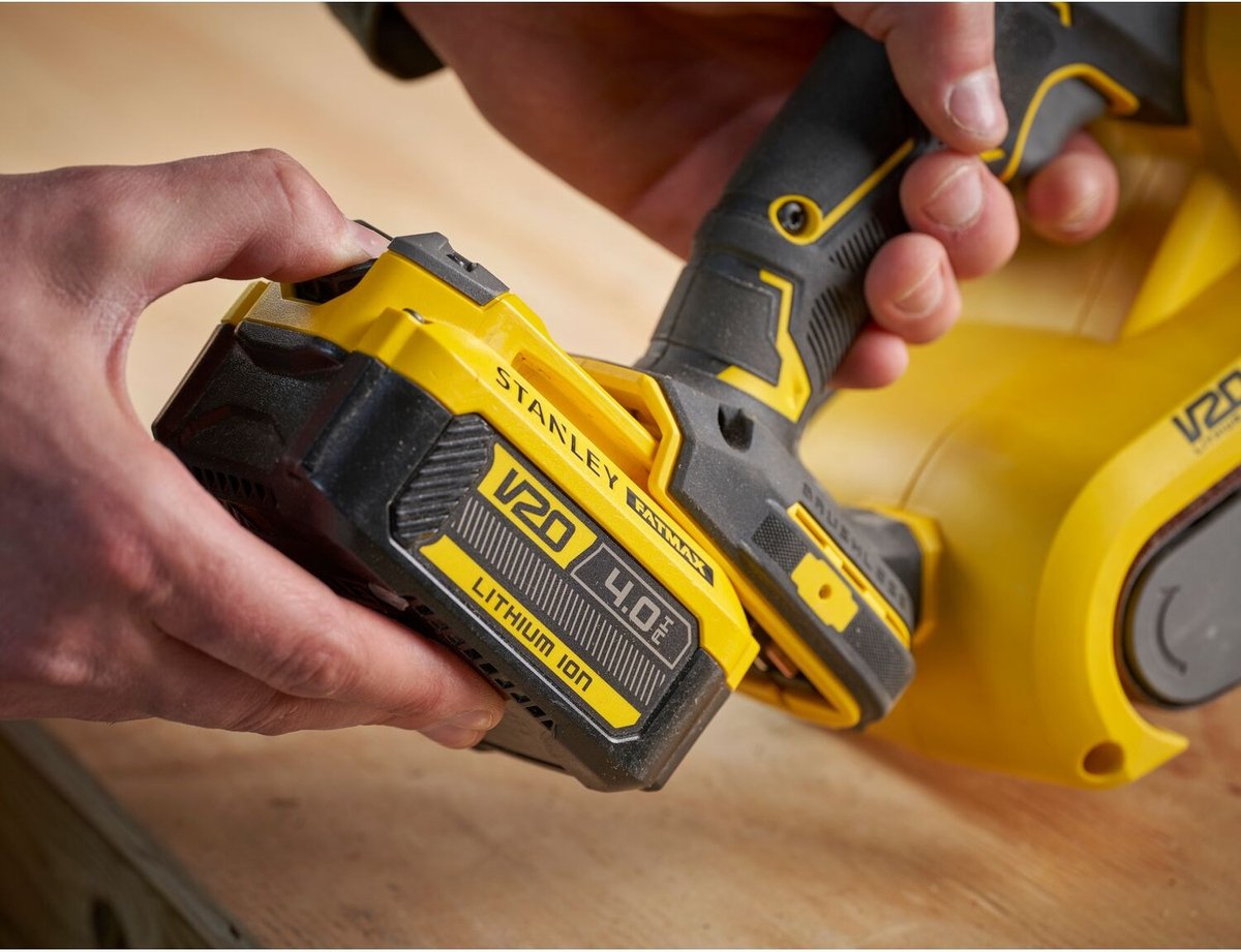 Stanley SFMCW223B V20 Accu Bandschuurmachine 18V - Zonder Accu & Lader – foto 4