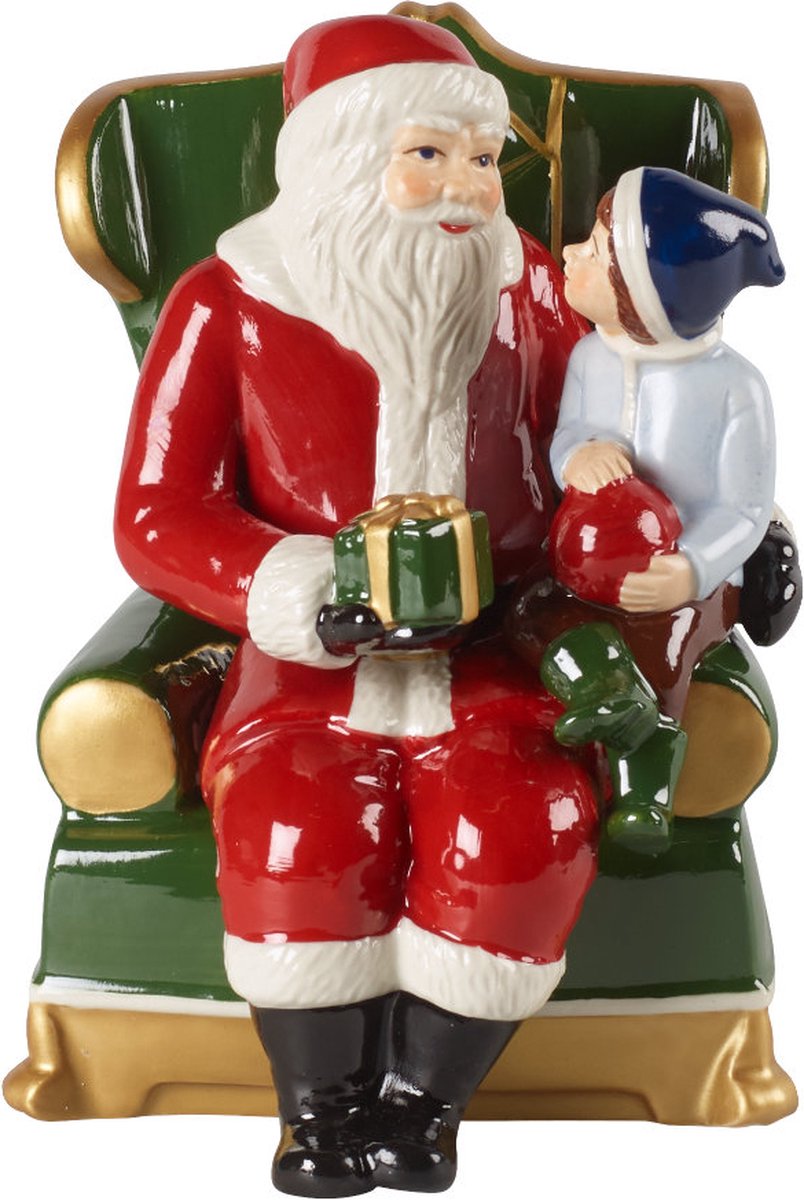 Villeroy & Boch Christmas Toys Kerstman in fauteuil Rood