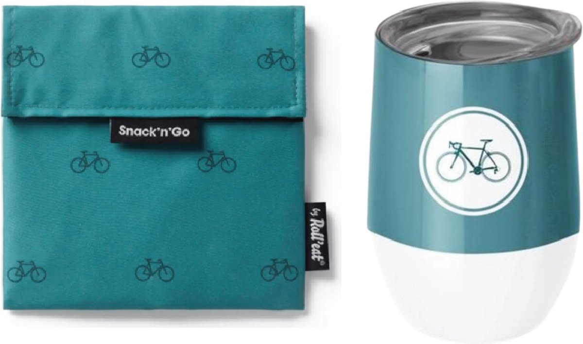 Roll'Eat Snack'n Go - Herbruikbare Lunchbox - Polyester/Katoen - BPA-vrij - Waterdicht - Eco-vriendelijk