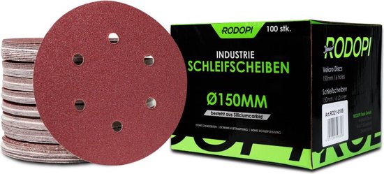 3 X Trade Shop Klittenbandschuurschijf, Steunplaten, 150 Mm Diameter 15 Gaten Compatibel Met Makita Bo6050 Rotatieschuurmachine Vervanging Voor 197315 5 1278039159 3 X Trade Shop Klittenbandschuurschijf, Steunplaten, 150 Mm Diameter 15 Gaten Compatibel Met Makita Bo6050 Rotatieschuurmachine Vervanging Voor 197315 5 1278039159