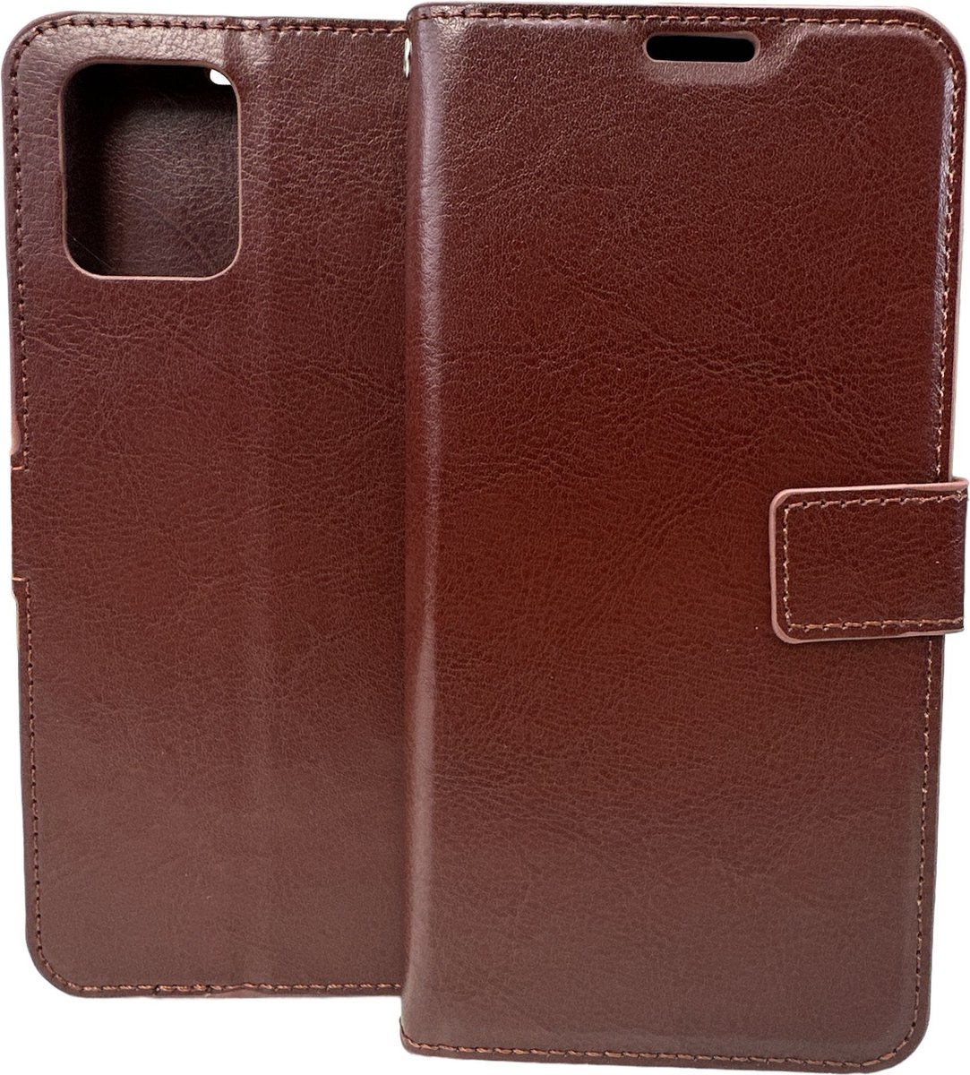 Portemonnee Book Case Hoesje Geschikt voor: Oppo Find X3 Pro - bruin