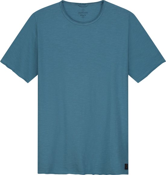 Dstrezzed - Mc Queen T-shirt Melange Mid Blauw - Heren - Maat L - Modern-fit