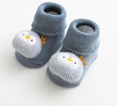 Cartoon Baby Sokken Voor Meisje Jongens Konijn Beer Anti Slip Zachte Warm Winter Herfst Peuter Indoor Floor Sokken Voor Kinderen - Blauw