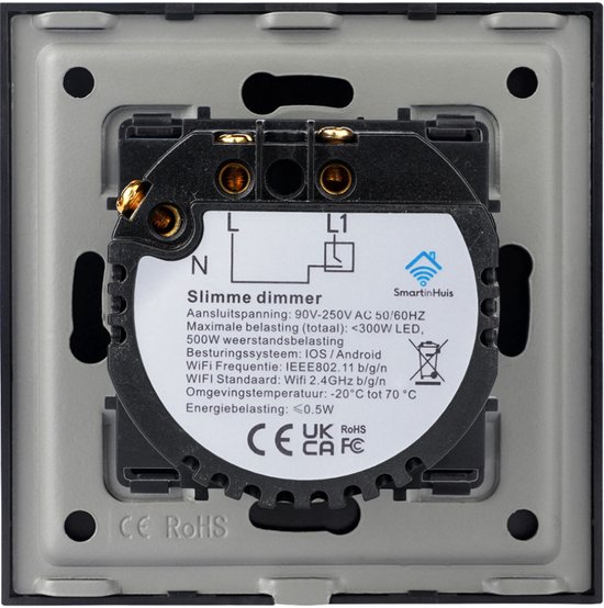 SmartinHuis - Variateur intelligent - Wifi - Wit