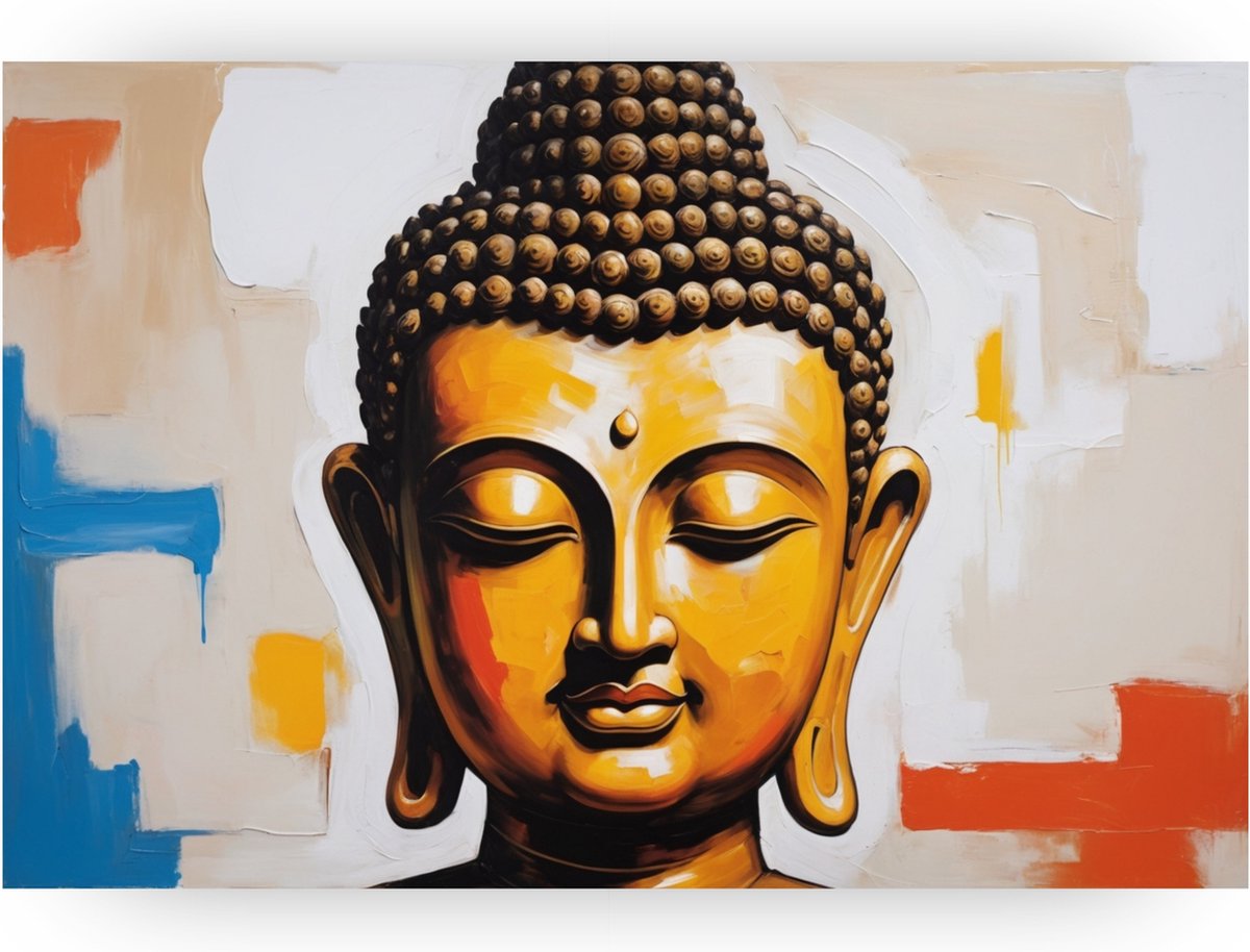 Tuindecoratie Thaise Boeddha Kunststof Zwart