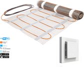 Solidparts Kit de chauffage au sol électrique 0,5 m2 avec thermostat WiFi Wit