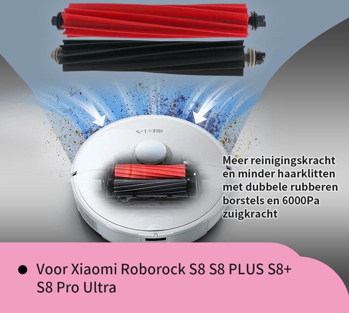 Roborock Q8 Robot Süpürge Uyumlu 5'lı Yedek Parça Seti