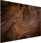 Designglas Whiteboard - Metaal - Magneetbord - Memobord - Oud hout - 90x60cm