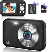 Digitale Fotocamera voor Volwassenen - Hoogwaardige Sensor - Draaibaar LCD-scherm - Oplaadbare Batterij - Compact en Draagbaar Design - Fotografie Accessoire met Lange Batterijduur