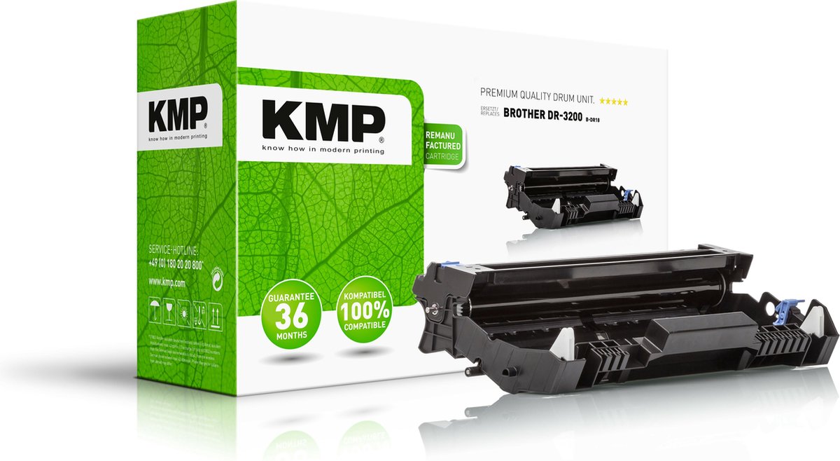 KMP Drum unit vervangt Brother DR-3200, DR3200 Compatibel Zwart 25000 bladzijden B-DR18