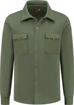 MGO Luke - Sweat shirt Homme - Cardigan homme - Sweatshirt boutons pression - Vert - Taille 3XL
