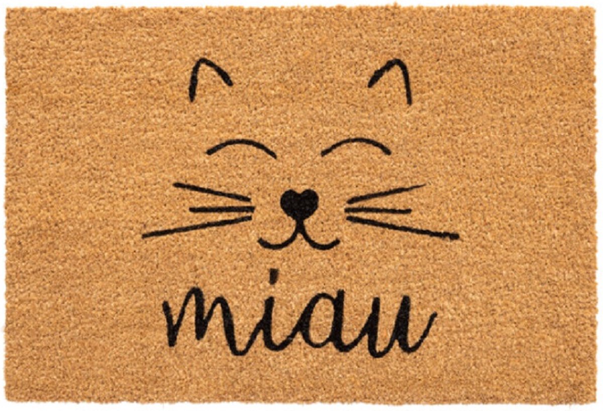 Dream-Living Eco kokos deurmat kat 60 x 40 cm
