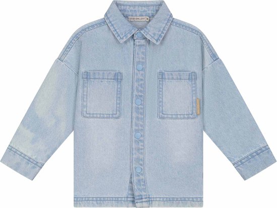 Kids Gallery baby blouse - Jongens - Light Blue Denim - Maat 68