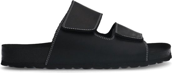 Sacha - Heren - Zwarte nubuck slippers