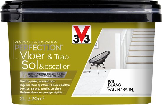 V33 Perfection Vloer & Trap - 0.75L - Wit