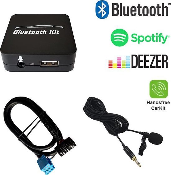 Streaming Bluetooth (y compris Spotify, Dezeer) + adaptateur d'interface  mains libres... | bol.com