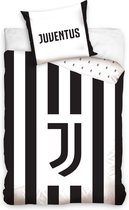 Juventus Housse de couette 140 X 200 Cm/60 X 70 Cm Katoen Zwart/ blanc