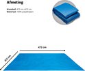 Blauw Intex grondzeil van 472 x 472 cm, gemaakt van 100% polyethyleen, beschermt de zwembadbodem.