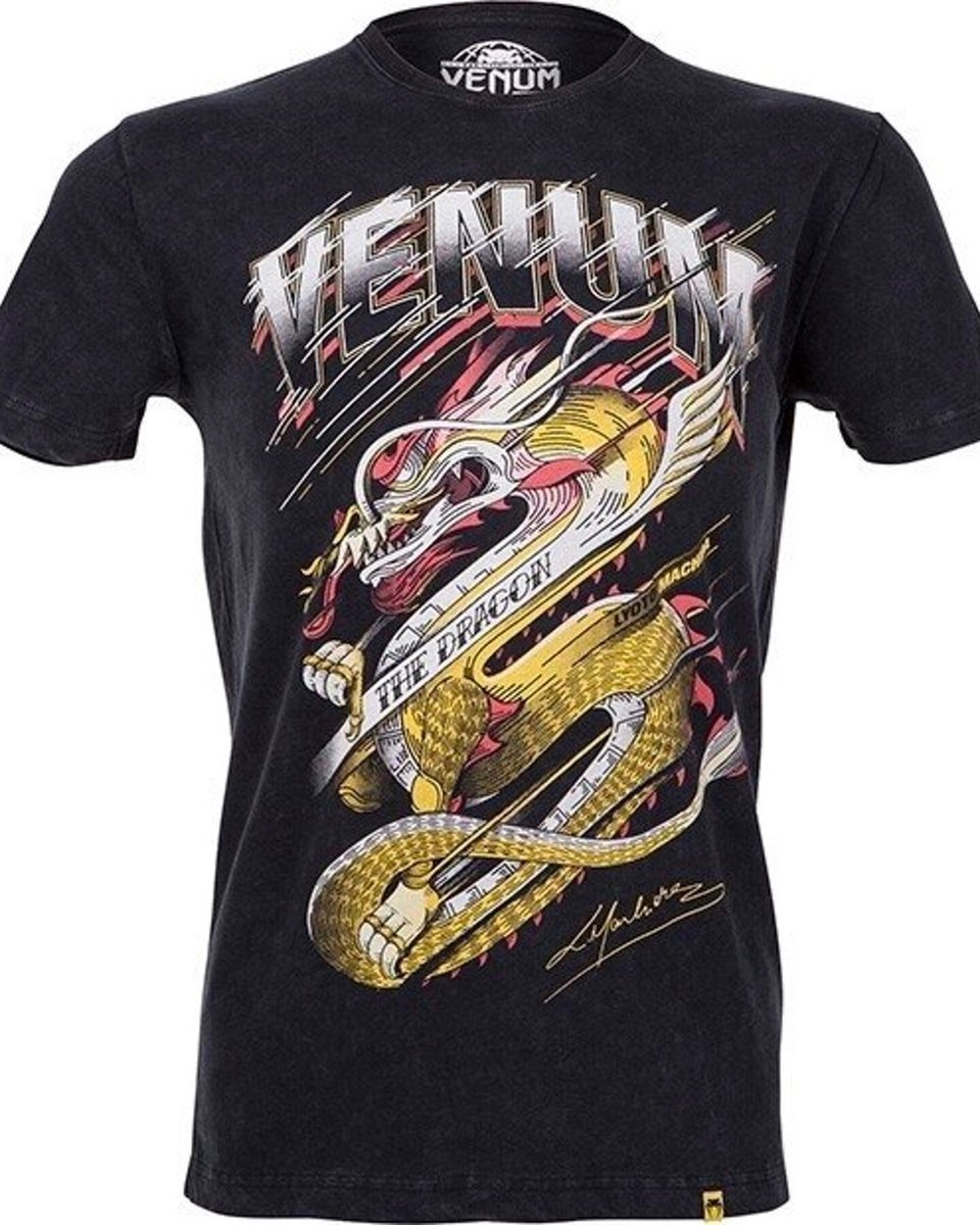Venum Lyoto Machida Tatsu King T-Shirt Katoen Zwart - XXL