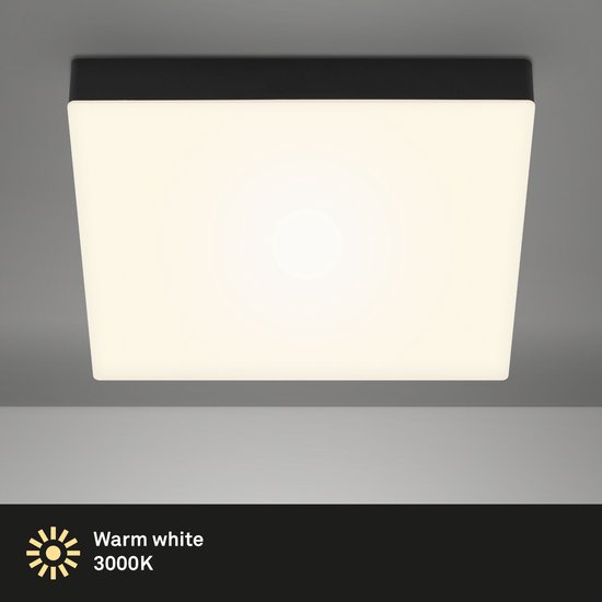 Briloner Leuchten FLAME - LED opbouw armatuur - 7071- 015 - frameless design - warm wit 3000K - 21W - 2000 lm - IP20 - 25.000 uren - 28.7 x 28.7 x 3.6 cm