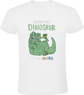 Sorry my Dinosaur ate your Unicorn Heren T-shirt - dino - eten - eenhoorn - dinosaurus - grappig