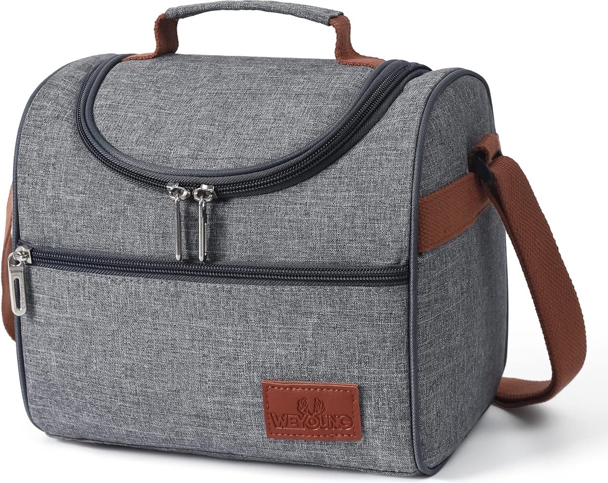 Kleine koeltas voor voedseltransport, draagbare mini-lunchtas, geïsoleerde tas, lunchtas, picknicktas voor werk, school, picknick